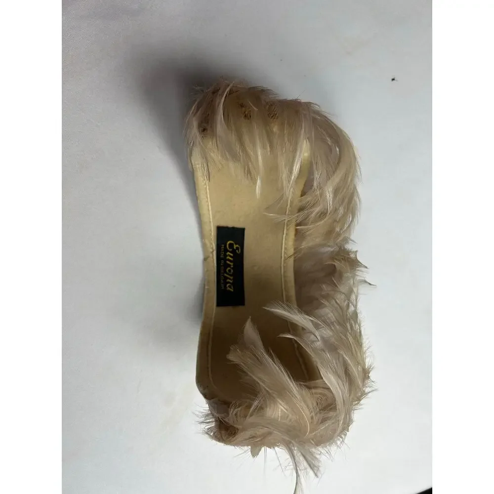 VTG Europa ladies hat duck feathers 1960 Art Deco revival in1930's Great Gatsby